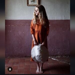 Little Creative Factory Boho Girls 4Y Dream Dress Rust Orange Color NWOT 🍂